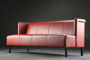 JOC. Tre-pers. sofa, læder