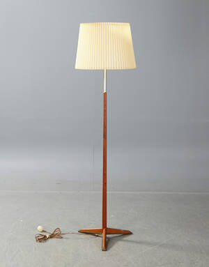 Golvlampa, teak, 1900-talets mitt