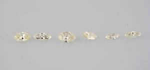 6 Loose Marquise-cut Diamonds 1.14ct 6