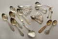 27 diverse dele bestik af sølv. 36
