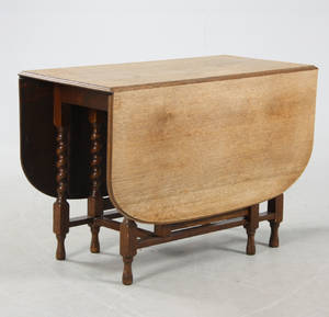 Gateleg table, egetræ