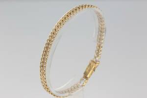 ARMBAND, fiskbenslänk, guld, 18 k, 13,9 g, 1956