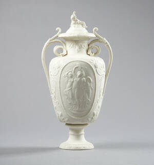 Urna med lock i parian