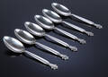 Georg Jensen. Dronning  Acanthus middagsskeer af sterlingsølv 6