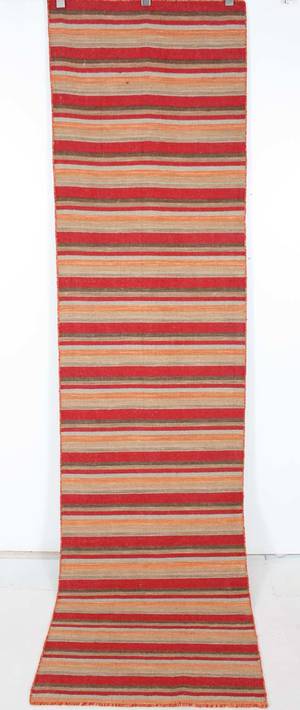 Moderne Art Kelim 307x78 cm