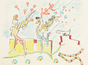 Roberto Matta färglitografi