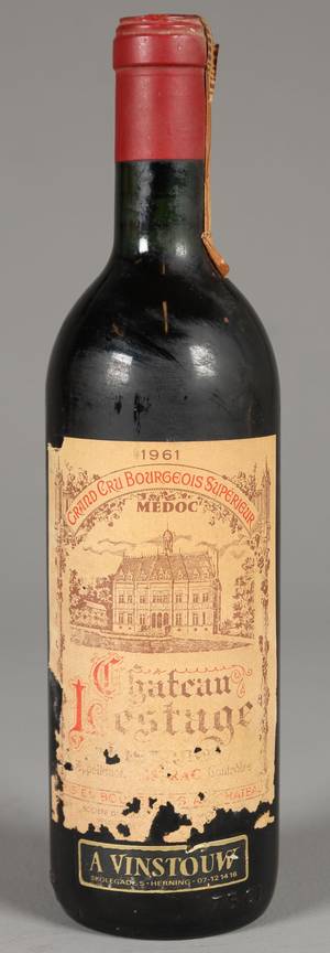 Grand Cru Bourgeois Superieur, Chateau Lestage, Medoc 1961