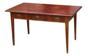 Skrivbord med tre lådor, omkring år 1900