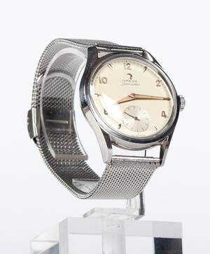 Vintage Omega Seamaster. Herrearmbåndsur af stål