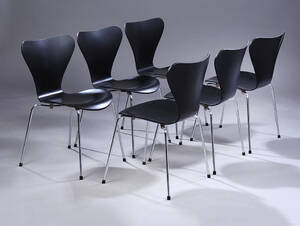 Arne Jacobsen. Et sæt på seks stole, Syveren 6 