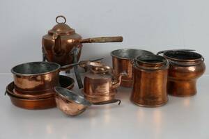 KOPPARFÖREMÅL, bl.a. kaffepanna