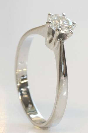 Solitairering, ca. 0.51 ct.