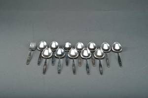 Tias Eckhoff for Georg Jensen, Cypres bestik af sterlingsølv 13