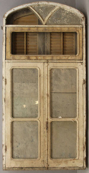 Fönster med karm samt jalusi, 1900-talets början