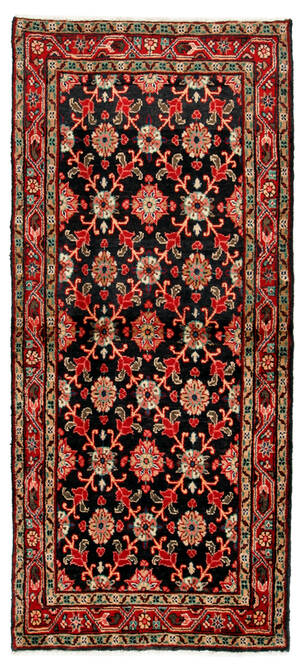 Persisk handknuten matta, Hamadan, 195x87 cm
