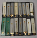 Georg Jensen - 16 lysholder i 24 kt. forgyldt messing. 16