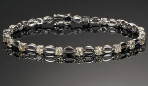 Brillantarmbånd, ca 2.28 ct