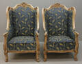 Bergèrer, ett par, Louis XV-stil 2