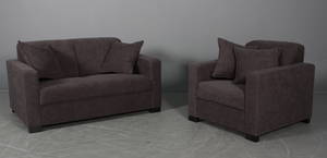 To-pers sofa med tilhørende lænestol. Model TITAN. 2