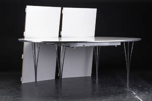 Piet Hein  Bruno Mathsson. Super ellipse bord med udtræk 3 