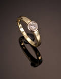 P. Hertz. Brillant solitairering - ca. 0.33 ct.