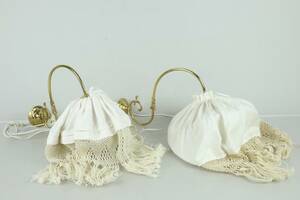 VÄGGLAMPOR, 2 st, med glaskupor