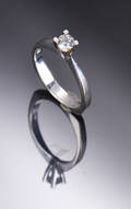 Brillant solitairering ca 0.21 ct