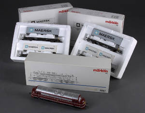 Märklin DSB Jubilæumsmodel. Maerske containervogne.5