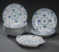 Royal Copenhagen samling riflet halvblonde musselmalet 11