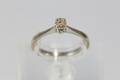 ENSTENSRING med diamant, vitguld, 18 k, 1,7 g