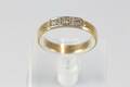 RING med tre stenar, röd- och vitguld, 18 k, 3,5 g
