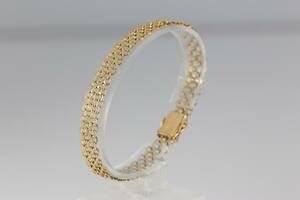 ARMBAND, x-länk, guld, 18 k, 15,2 g