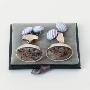 MANSCHETTKNAPPAR, Orlap, silver