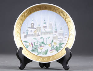 Royal Copenhagen. Copenhagen Christmas 2008 platte. Limited edition