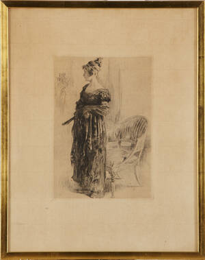 Grafiskt blad efter Carl Larsson