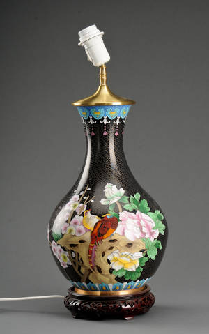 Kinesisk vase af cloisonné