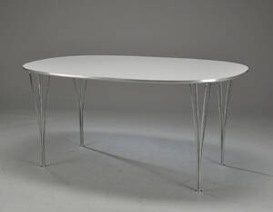 Piet Hein  Bruno Mathsson. Superellipse spisebord  Denne vare er sat til omsalg under nyt varenummer 4321232