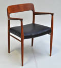 Niels O. Møller 1920-1982. Armstol i teak, model 54