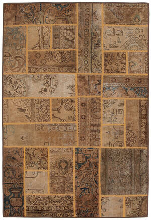 Persisk Patchwork tæppe, 218X148 cm.