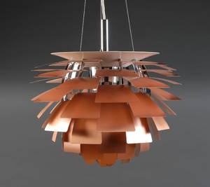 Poul Henningsen 1894 - 1967. Koglen i kobber. Ø 48 cm.