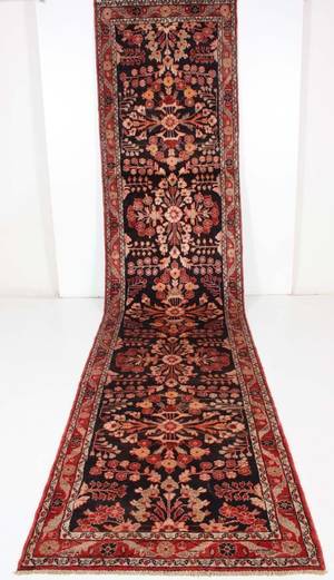 Persisk handknuten gallerimatta, Hamedan 505x113 cm.