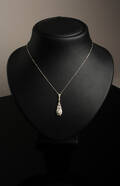 Art-Deco-Collier, 585er Weißgold mit Diamanten Diese Ware steht erneut zur Auktion unter der Warennummer 4572309