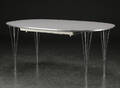 Piet Hein  Bruno Mathsson. Super-Ellipse spisebord med to tillægsplader 3