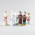 Figuriner bl a Berlin Meissen