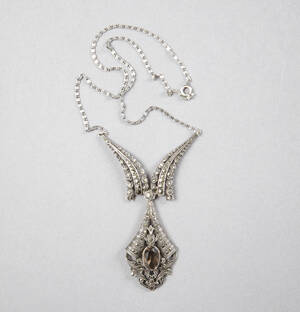 Collier silver och markasiter