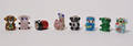 Charlotte Borgen, 8 charms i form af glasdyr