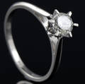 Solitaire ring ca. 0.52 ct.