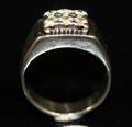Ring, 18K vitguld med 6 st briljantslipade diamanter ca 0.40 ct