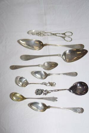 Parti silverskedar m m