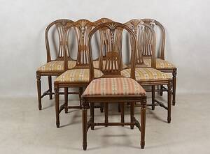 STOLAR, 6 st, gustaviansk stil, 1900-tal.